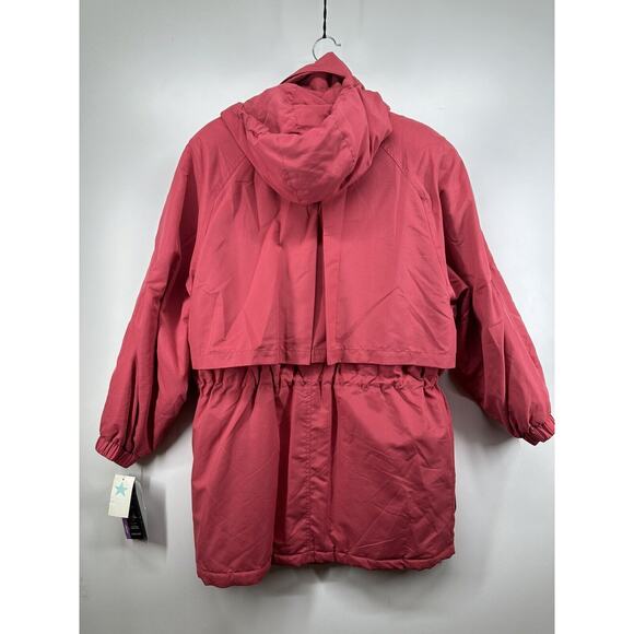 BERNARDO Vintage Women's Pink Hooded Puffer Parka Jacket (Size S) New W Tag $149 - Picture 8 of 11